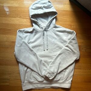 Light cream color, Nike hoodie, size small
